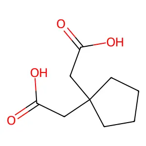 1,1-Cyclopentanediacetic acid structure