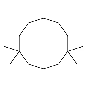 1,1,5,5-Tetramethyl-cyclodecane structure