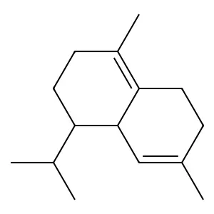 Naphthalene, 1,2,3,5,6,8a-hexahydro-4,7-dimethyl-1-(1-methylethyl)-, (1S-cis)- structure