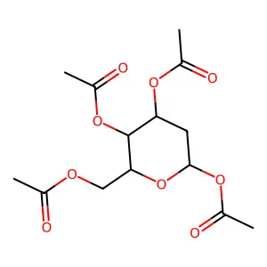 1,3,4,6-Tetra-O-acetyl-2-deoxyhexopyranose structure