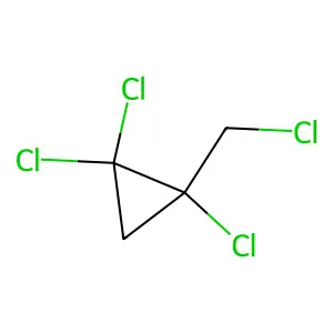 1,1,2-trichloro-2-(chloromethyl)cyclopropane structure