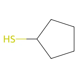 CYCLOPENTANETHIOL structure