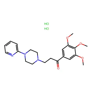 1-(2-Pyridyl)-4-(3,4,5-trimethoxybenzoylethyl)piperazine dihydrochloride structure