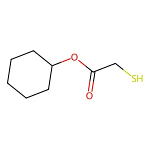 cyclohexyl 2-sulfanylacetate structure