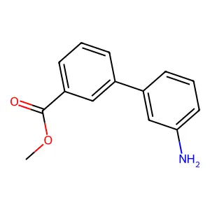[1,1'-Biphenyl]-3-carboxylic acid, 3'-amino-, methyl ester structure