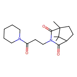 1-(3-Camphorimidopropionyl)piperidine structure