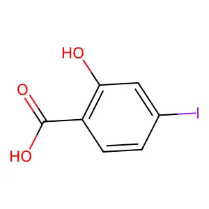 2-Hydroxy-4-iodobenzoic acid structure