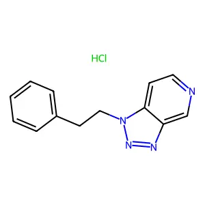 1-(2-phenylethyl)triazolo[4,5-c]pyridine;hydrochloride structure