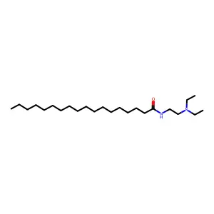 N-[2-(diethylamino)ethyl]octadecanamide structure