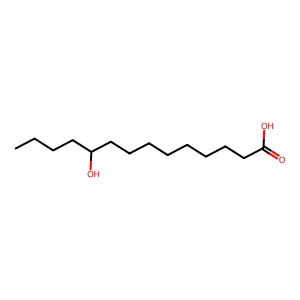 10-HYDROXYTETRADECANOIC ACID structure