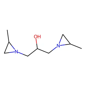 1,3-bis(2-methylaziridin-1-yl)propan-2-ol structure
