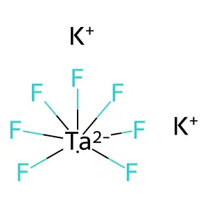 dipotassiumheptafluorotantalum(2-) structure