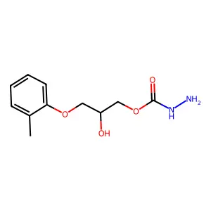 [2-hydroxy-3-(2-methylphenoxy)propyl] N-aminocarbamate structure