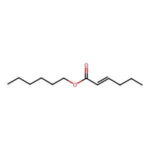 Hexyl hex-2-enoate structure