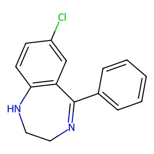 Desmethylmedazepam structure