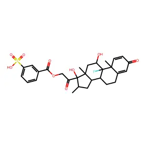 Dexamethasone-21-sulfobenzoate structure