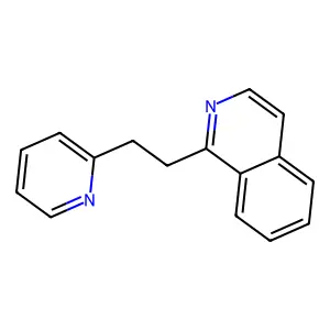 (beta-(2-Pyridyl)ethyl)isoquinoline structure