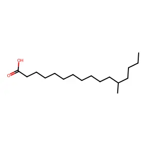 12-Methylhexadecanoic acid structure