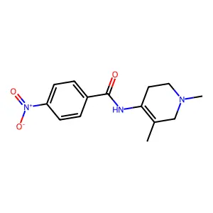 N-(1,5-dimethyl-3,6-dihydro-2H-pyridin-4-yl)-4-nitrobenzamide structure