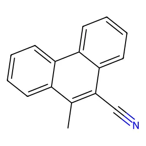 10-methylphenanthrene-9-carbonitrile structure