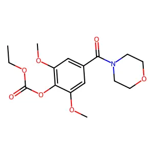 [2,6-dimethoxy-4-(morpholine-4-carbonyl)phenyl] ethyl carbonate structure