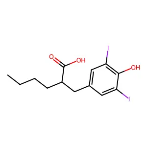 Compound C13H16I2O3 structure