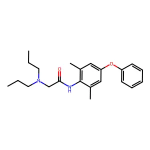 N-(2,6-dimethyl-4-phenoxyphenyl)-2-(dipropylamino)acetamide structure