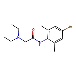 N-(4-bromo-2,6-dimethylphenyl)-2-(diethylamino)acetamide structure