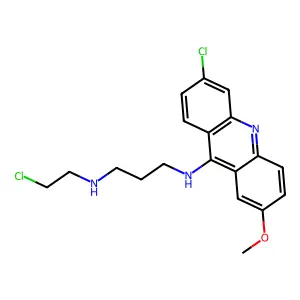Acridine half-mustard structure
