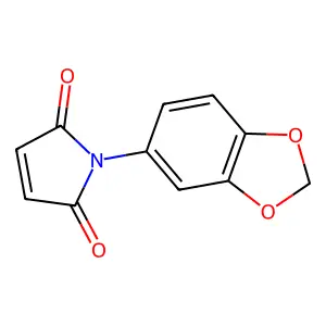1-(1,3-benzodioxol-5-yl)pyrrole-2,5-dione structure