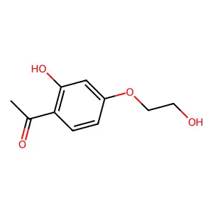 1-[2-hydroxy-4-(2-hydroxyethoxy)phenyl]ethanone structure