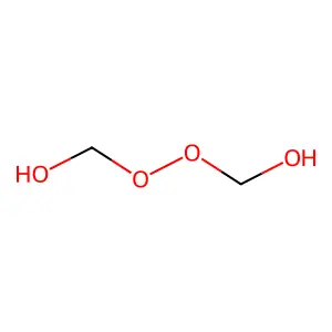 Bis(hydroxymethyl)peroxide structure
