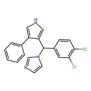 1-[(3,4-dichlorophenyl)-(4-phenyl-1H-pyrrol-3-yl)methyl]imidazole structure
