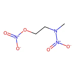 2-(Methylnitroamino)ethyl nitrate structure