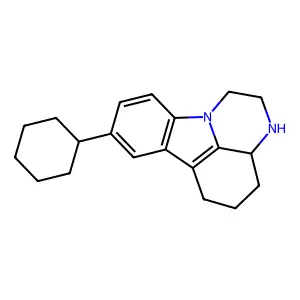 12-cyclohexyl-1,4-diazatetracyclo[7.6.1.05,16.010,15]hexadeca-9(16),10(15),11,13-tetraene structure