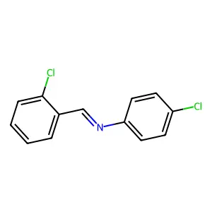 1-(2-chlorophenyl)-N-(4-chlorophenyl)methanimine structure