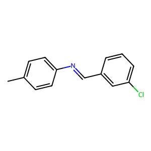 1-(3-chlorophenyl)-N-(4-methylphenyl)methanimine structure
