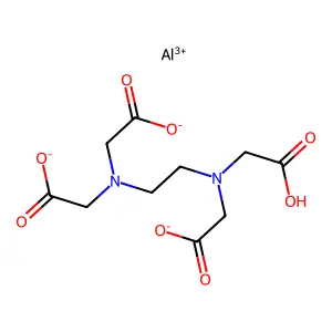 aluminum 2-[2-[bis(carboxylatomethyl)amino]ethyl-(carboxymethyl)amino]acetate structure