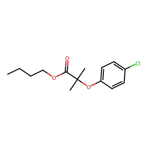 Butyl 2-(4-chloro-2-methylphenoxy)propionate structure