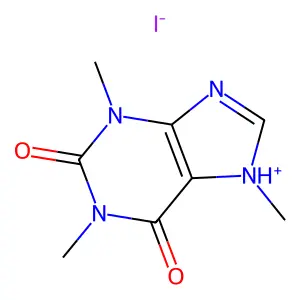 CAFFEINE, MONOHYDRIODIDE structure