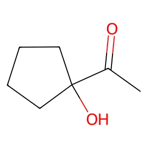 1-(1-hydroxycyclopentyl)ethanone structure