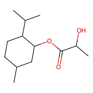 Propanoic acid, 2-hydroxy-, 5-methyl-2-(1-methylethyl)cyclohexyl ester structure