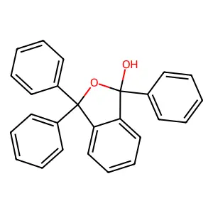 1,3,3-triphenyl-2-benzofuran-1-ol structure