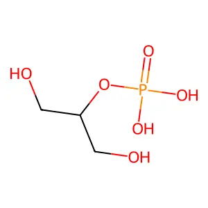 1,3-dihydroxypropan-2-yl dihydrogen phosphate structure