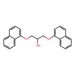 1,3-Bis(1-naphthalenyloxy)-2-propanol structure