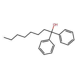 1,1-Diphenyloctan-1-ol structure