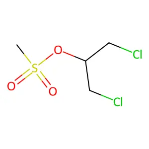 1,3-dichloropropan-2-yl methanesulfonate structure