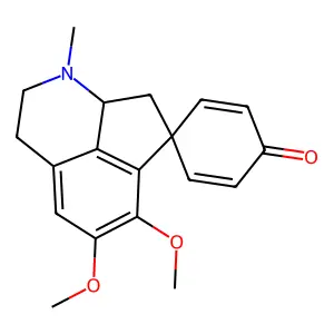 10,11-dimethoxy-5-methylspiro[5-azatricyclo[6.3.1.04,12]dodeca-1(12),8,10-triene-2,4'-cyclohexa-2,5-diene]-1'-one structure