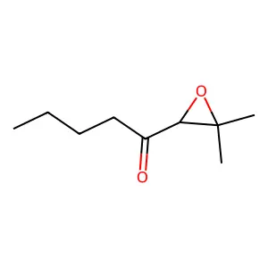 1-(3,3-dimethyloxiran-2-yl)pentan-1-one structure
