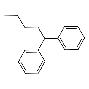 1,1-Diphenylpentane structure